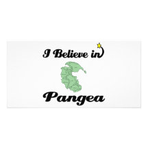 i believe in pangea photo card