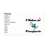 i believe in passports business card