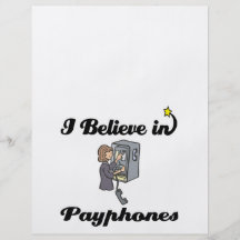 i believe in payphones personalized flyer