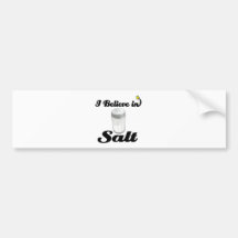 i believe in salt bumper sticker