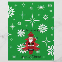 I believe in santa claus gifts flyers