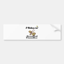 i believe in scented candles bumper stickers