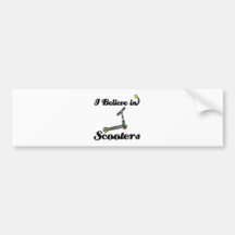 i believe in scooters bumper stickers