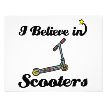 i believe in scooters custom invitations