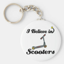 i believe in scooters keychain