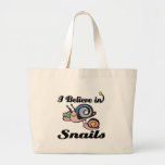 i believe in snails bag