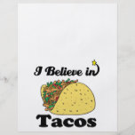 i believe in tacos custom flyer
