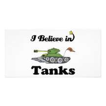 i believe in tanks photo cards