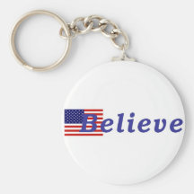 I BELIEVE in the USA Key Chains