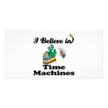 i believe in time machines customised photo card