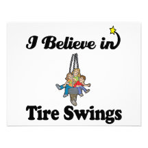 i believe in tire swings personalised announcements