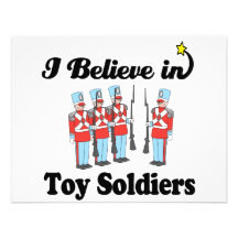 i believe in toy soldiers personalized invite