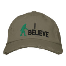 I believe *large bigfoot logo" embroidered baseball caps