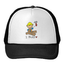 I Build Stick Figure Carpenter Tshirts Trucker Hat