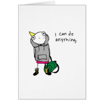 I can do anything. cards