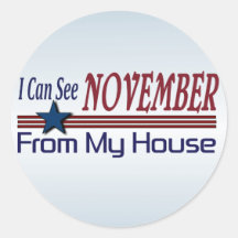 I Can See November From My House Stickers
