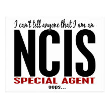 I Cant Tell Anyone NCIS Agent Postcard