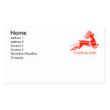 I celebrate both - business card