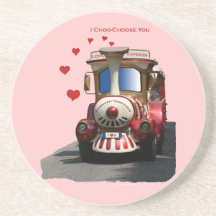 I Choo-Choose You Beverage Coasters