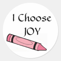 I Choose JOY Round Sticker