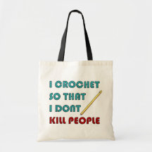 I Crochet, Canvas Bags