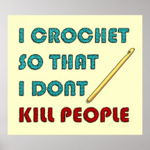 I Crochet, print