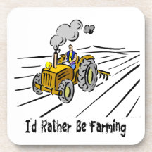 I`d Rather Be Farming Coasters