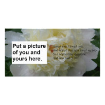 I Do Poem Marriage Card Personalised Photo Card