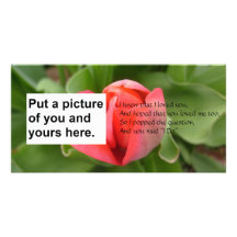 I Do Poem Marriage Card Personalized Photo Card