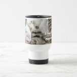 I don't do mornings travel mug cat design