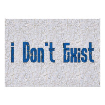 I Don't Exist Custom Invitation