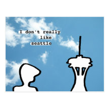 I don't really like seattle post card