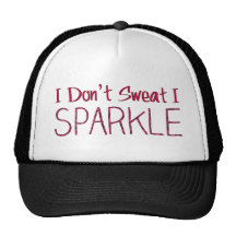 I Don't Sweat I Sparkle Mesh Hat