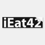 I Eat 4 2 Bumper Stickers