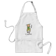 I Embroider Stick Figure Apron