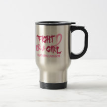 I Fight Like A Girl 5.2 Breast Cancer Coffee Mugs