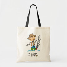 I Fish Canvas Bags