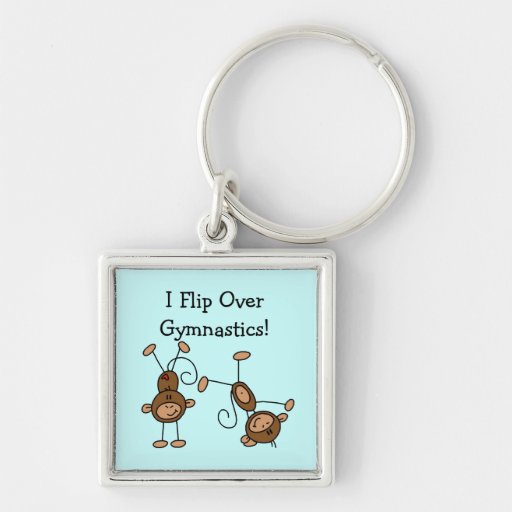 I Flip Over Gymnastics Tshirts and Gifts Keychain