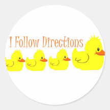 I follow directions  stickers