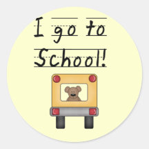 I Go To School Tshirts and Gifts Stickers