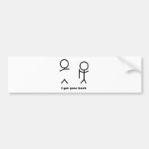 I got your back bumper stickers