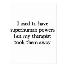 I Had Superpowers Postcards
