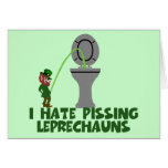 I hate Leprechauns Greeting Cards