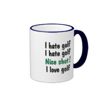 I Hate - Love Golf Coffee Mugs