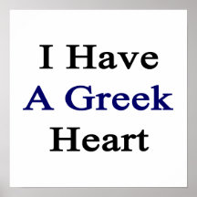 I Have A Greek Heart Print