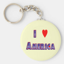 "I Heart America" keychain