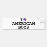 I Heart American Boys Bumper Sticker