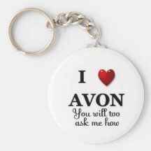 i heart avon ask me how keychains