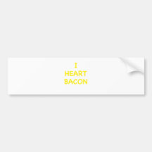 I Heart Bacon Bumper Sticker
