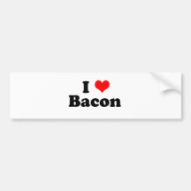 I Heart Bacon Bumper Stickers